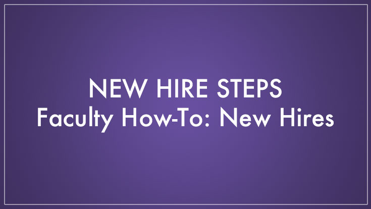 New Hire Steps