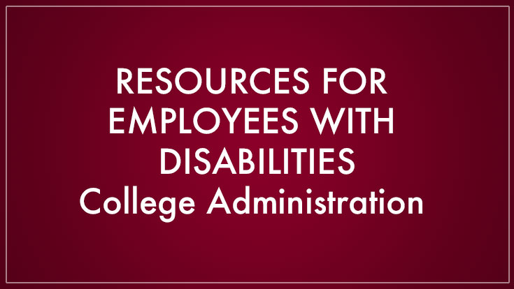 Resources for Employees with Disabilities