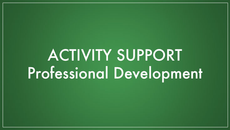 Professional Development Activity Support